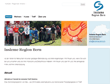 Tablet Screenshot of insieme-bern.ch